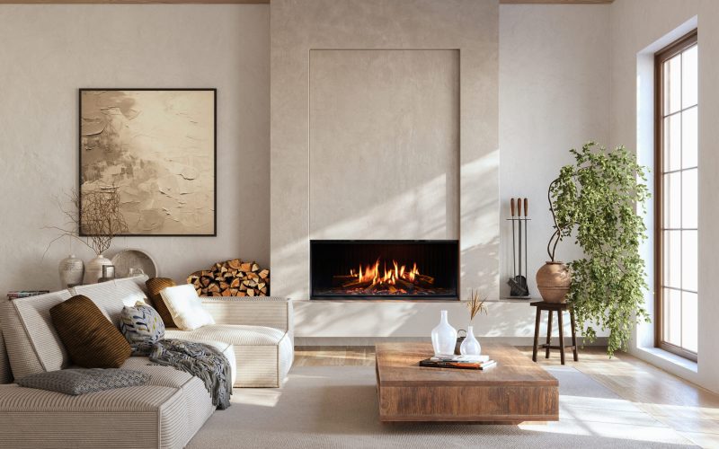 Minimalist,Living,Room,Interior,With,Modern,Fireplace.,Interior,Mockup,,3d Minimalist living room interior with modern fireplace. Interior mockup, 3d render